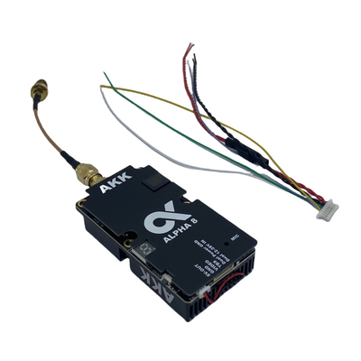 AKK 8W VTX Alpha8 Draadloze Videozender 80CH 5.8G 8W 5W 3W 1W Vermogen Ondersteuning Smart Audio