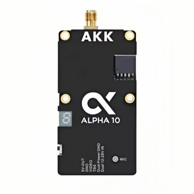 AKK 5.8G 10W VTX Alpha10 Videozender Ondersteunt Smart Audio met 80 CH Drone RC Accessoires