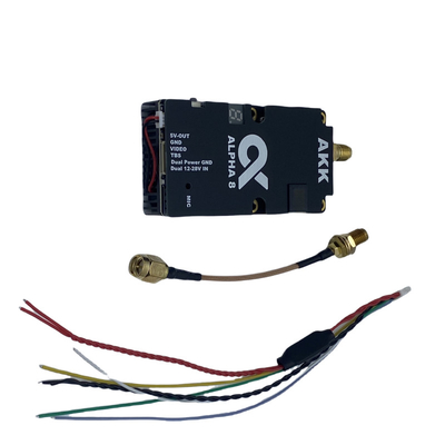 AKK 8W VTX Alpha8 Draadloze Videozender 80CH 5.8G 8W 5W 3W 1W Vermogen Ondersteuning Smart Audio