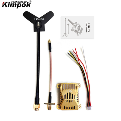 1.6G 3W Analoog UAV Video Transmitter 16CH 1.6Ghz FPV VTX Video Audio Transmissie voor Drone