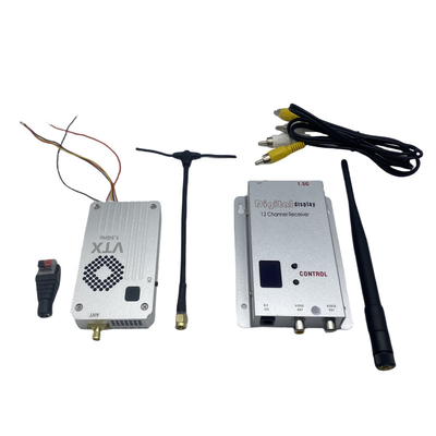 1.5G 5W FPV Draadloze Videozender en -ontvanger 20km Lange Afstand VTX VRX RC Racing