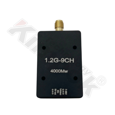 1.2 GHz 4W UAV Videozender FM Modulatie 9 Kanalen VTX Draadloze Stabiele Transmissie