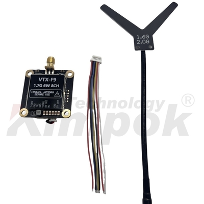 1.7G VTX 1.9G VTX 6W Draadloze Videozender 20km Lange Afstand Beeldoverdracht