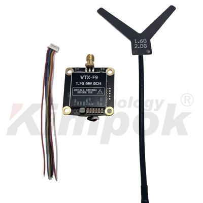 1.7G 6W Draadloze Video Zender en Ontvanger 8CH Ondersteuning IRC Tramp 1.7G VTX VRX