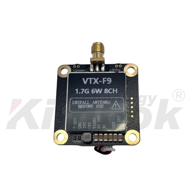 1.7G 6W Draadloze Video Zender en Ontvanger 8CH Ondersteuning IRC Tramp 1.7G VTX VRX