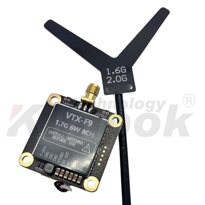 1.7G VTX 1.9G VTX 6W Draadloze Videozender 20km Lange Afstand Beeldoverdracht
