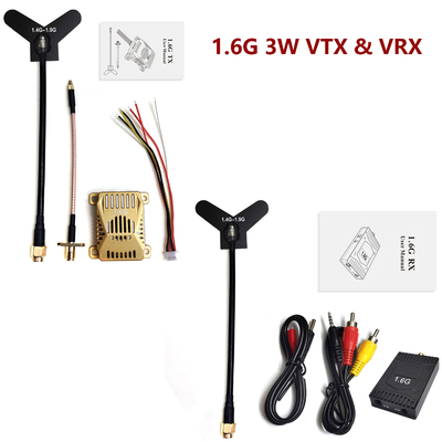 3W Zender voor Analoge Video met Zendvermogen voor Frequentie 1450MHz-1825MHz 1.6G VTX 16CH